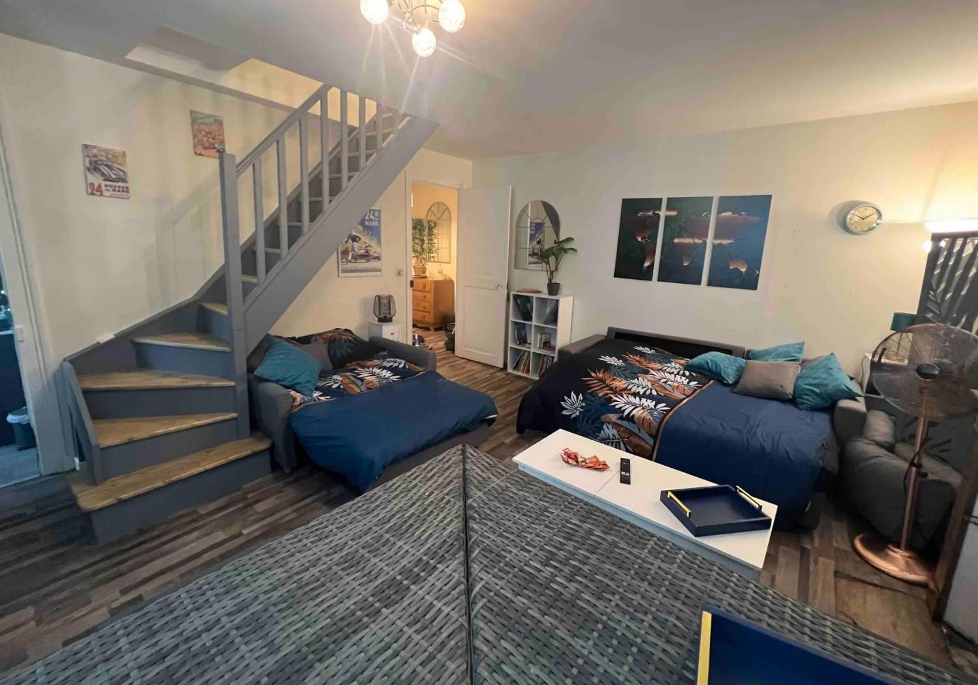 Duplex Au 2Eme Et De Notre Maison -Acces Au Jardin-Smart Tv-Streaming-Wifi Le Mans Exteriér fotografie